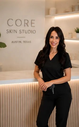 Shami at the Core Skin Studio reception in Bee Cave
